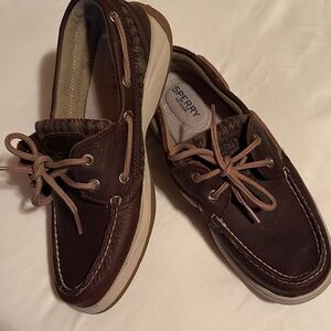 Sperry Women's Brown Leather Boat Shoes